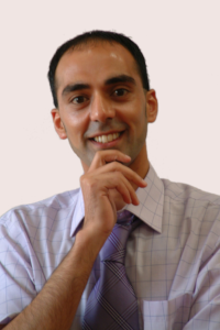 Ash Latif looking up